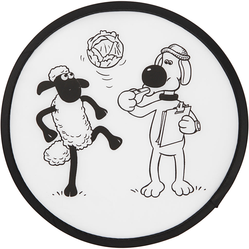 Shaun the sheep frisbee, d 25 cm, 1 stuk