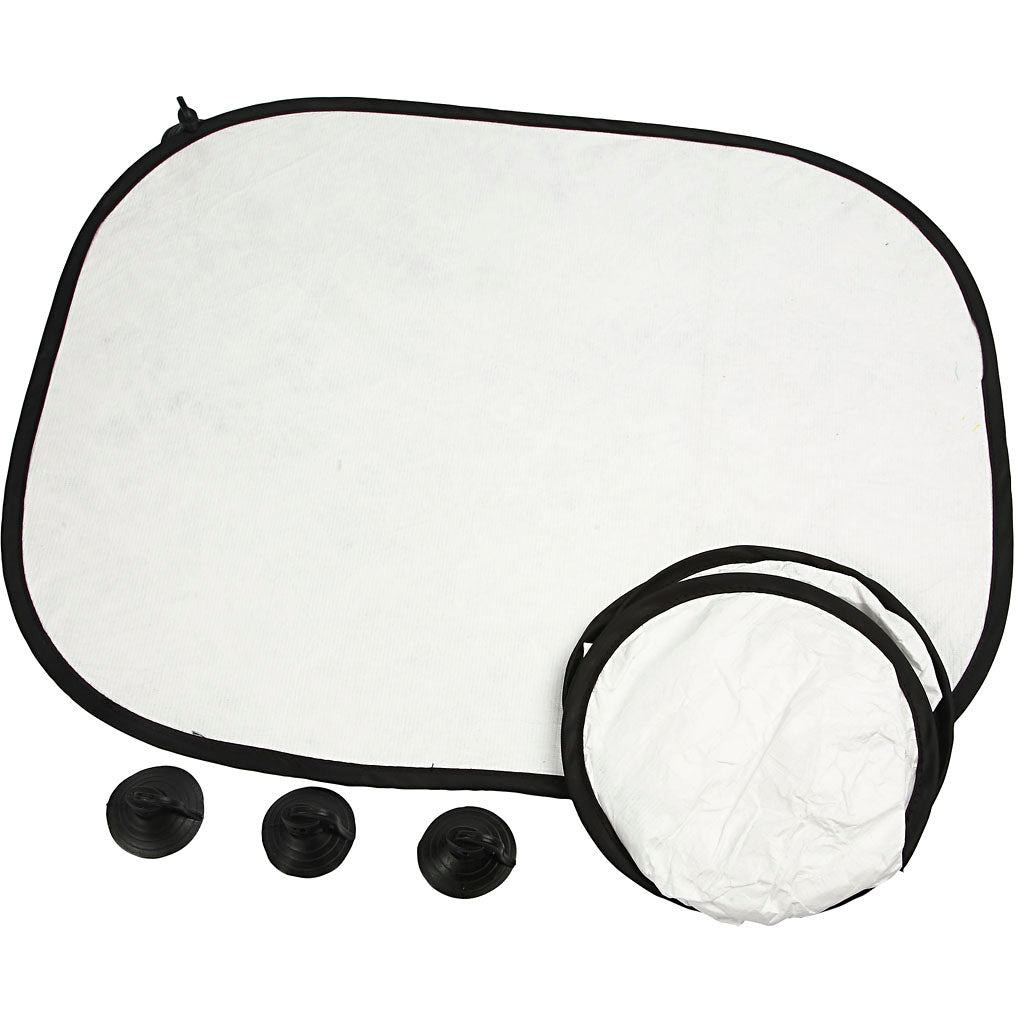 Creativ company zonneschermen auto, h: 35 cm, b: 44 cm, 2 stuk 1 doos