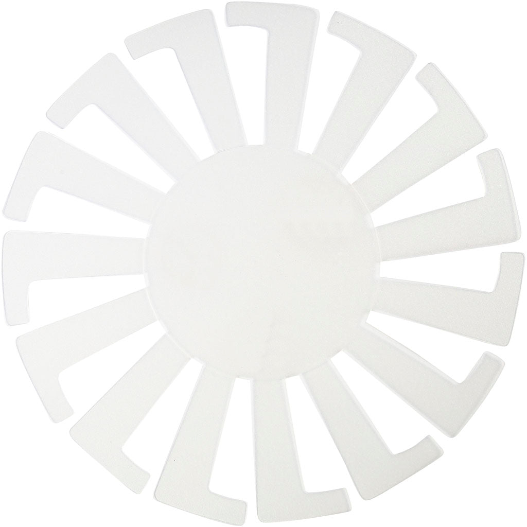 Creativ company sjabloon mand geweven, h: 8 cm, d 14 cm, transparant, 10 stuk 1 doos