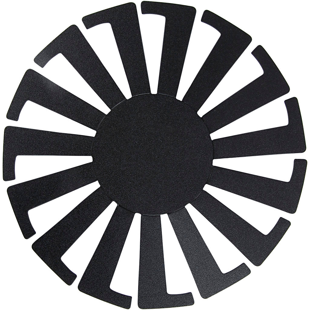 Creativ company sjabloon mand weven, h: 8 cm, d 14 cm, zwart, 10 stuk 1 doos