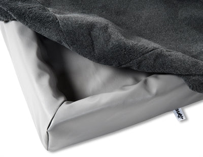 Bia bed Fleece hoes hondenmand grijs