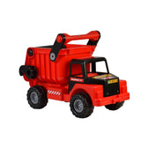 Polesie mammoet mega kiepwagen rood zwart