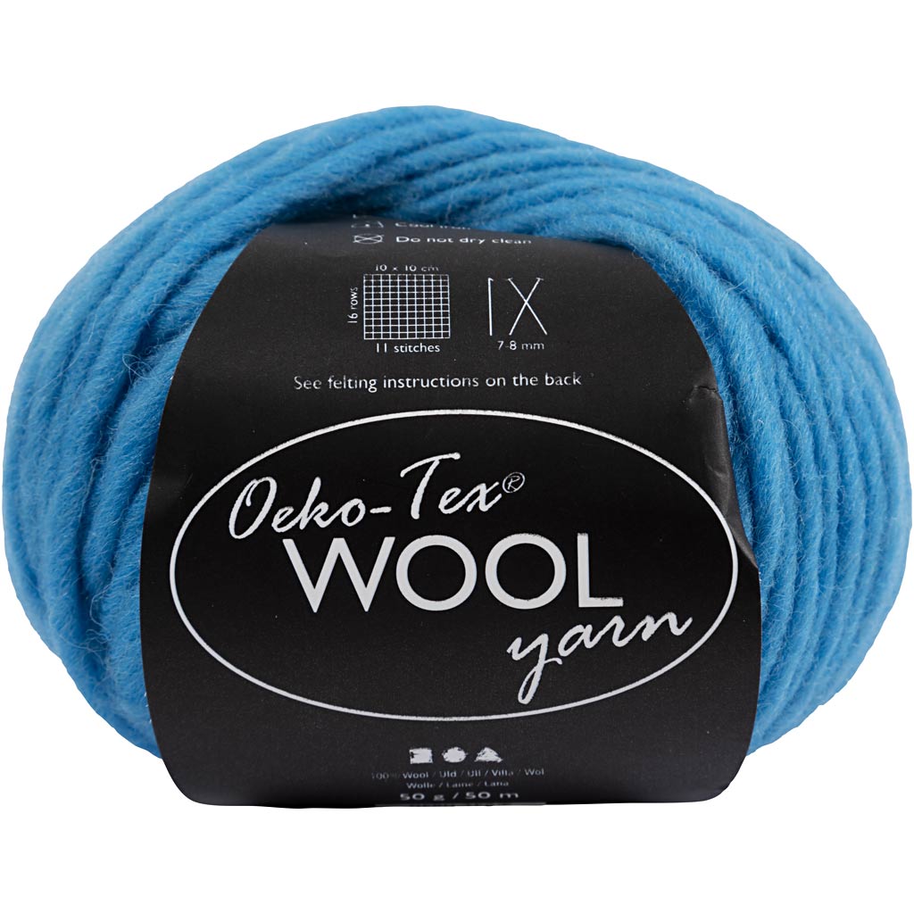 Creativ company wolgaren, l: 50 m, turquoise, 50 gr 1 bol