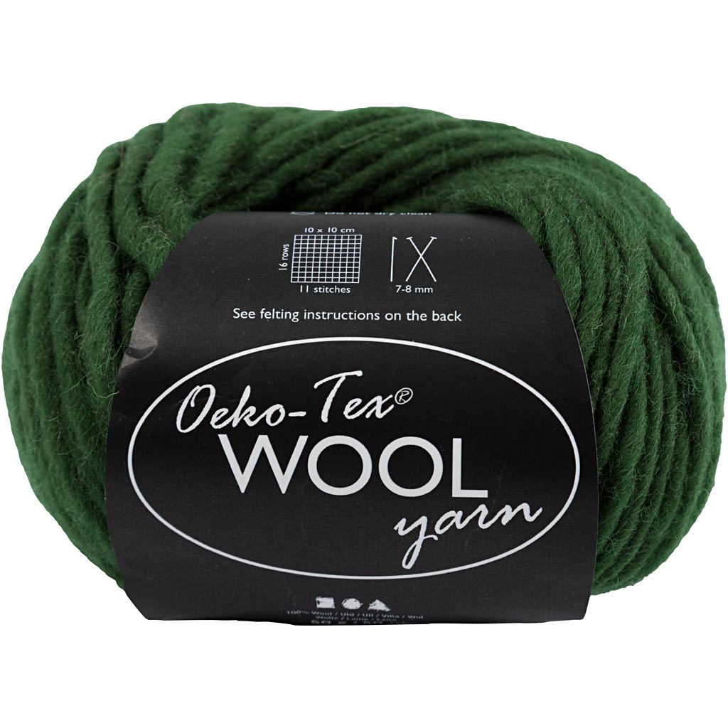 Creativ company wolgaren, l: 50 m, groen, 50 gr 1 bol
