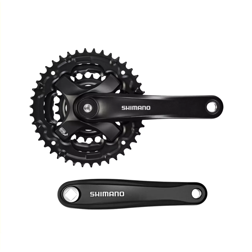 Shimano crankstel fc-ty501, cranklengte 170 mm 7 8-speed, 42 34 24t