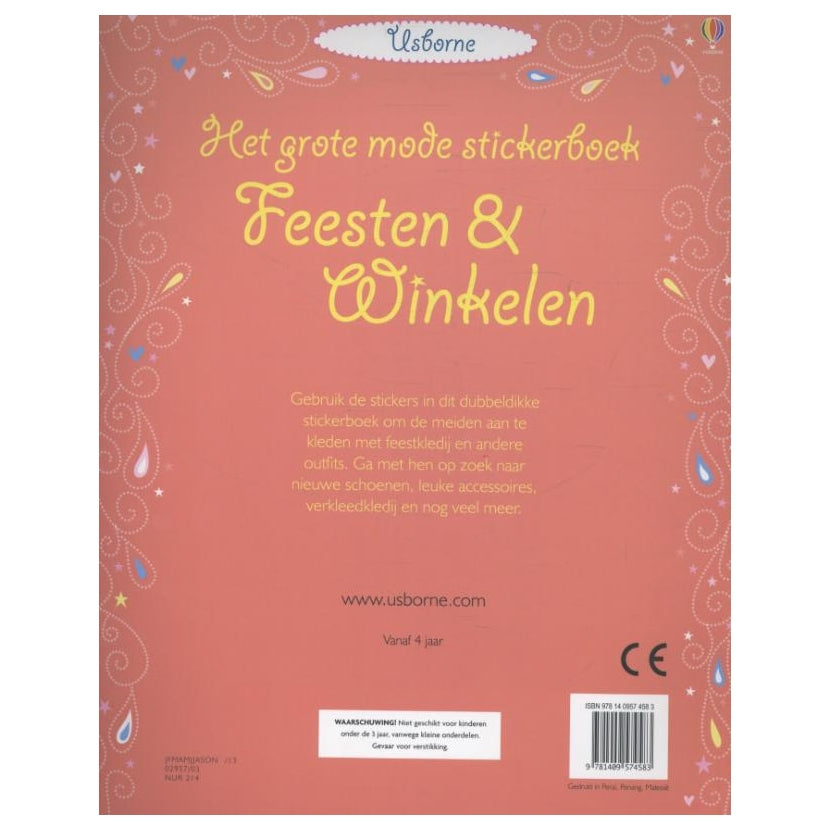 Wins holland grote mode stickerboek - feesten winkelen (700 stickers)