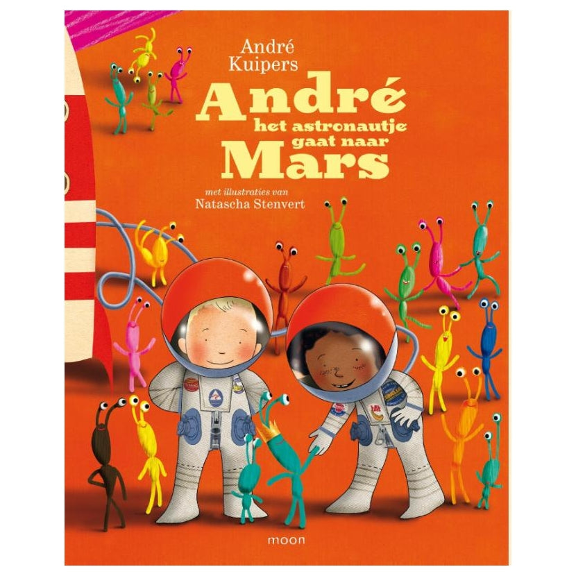 Centraal boekhuis andre het astronautje gaat naar mars