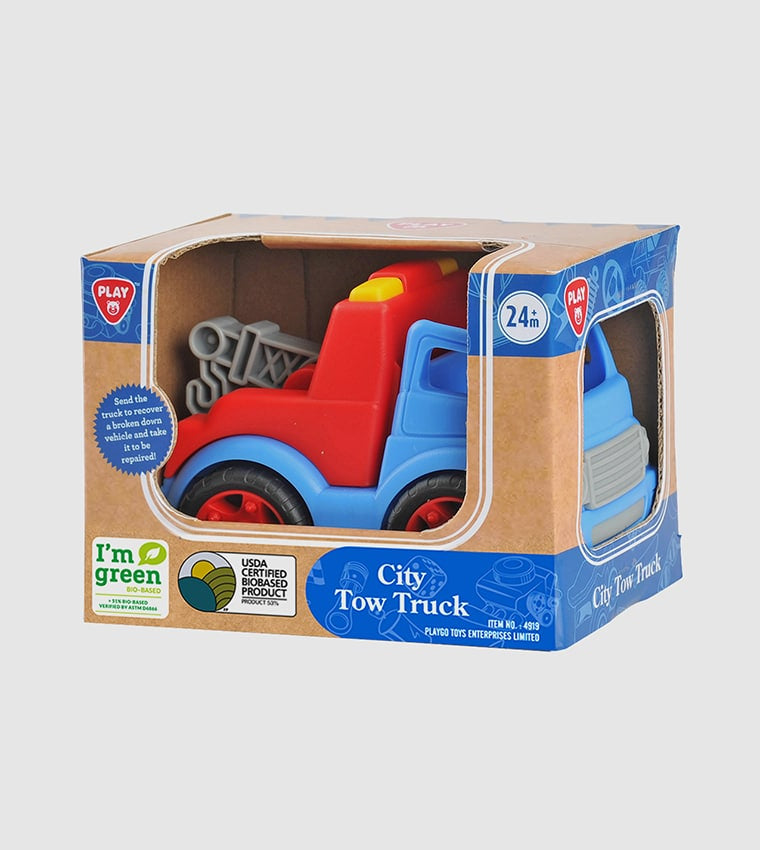 Playgo - stevige takelwagen city tow truck