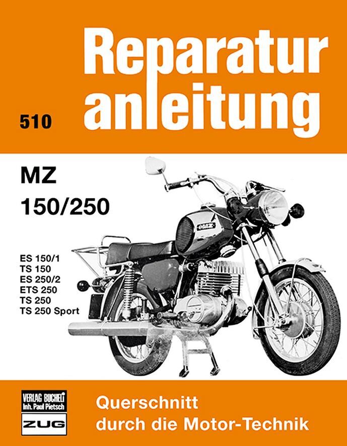 Bucheli-verlag reparatie-instructies book repair instructions mz 150 250