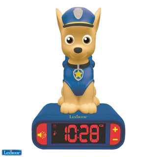 Wekker radio paw patrol 3d met licht en geluidseff