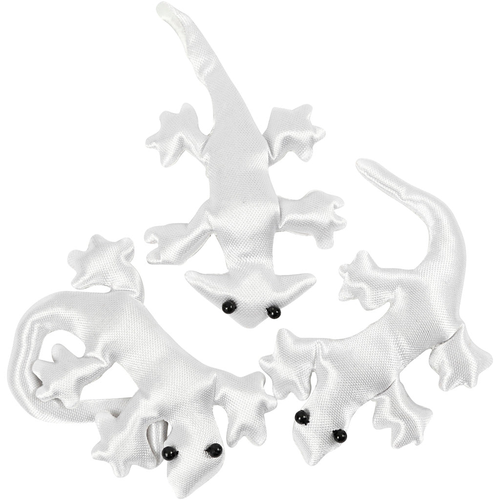 Creativ company creepy-crawly textiel, afm 10-14 cm, wit, 3 stuk 1 doos