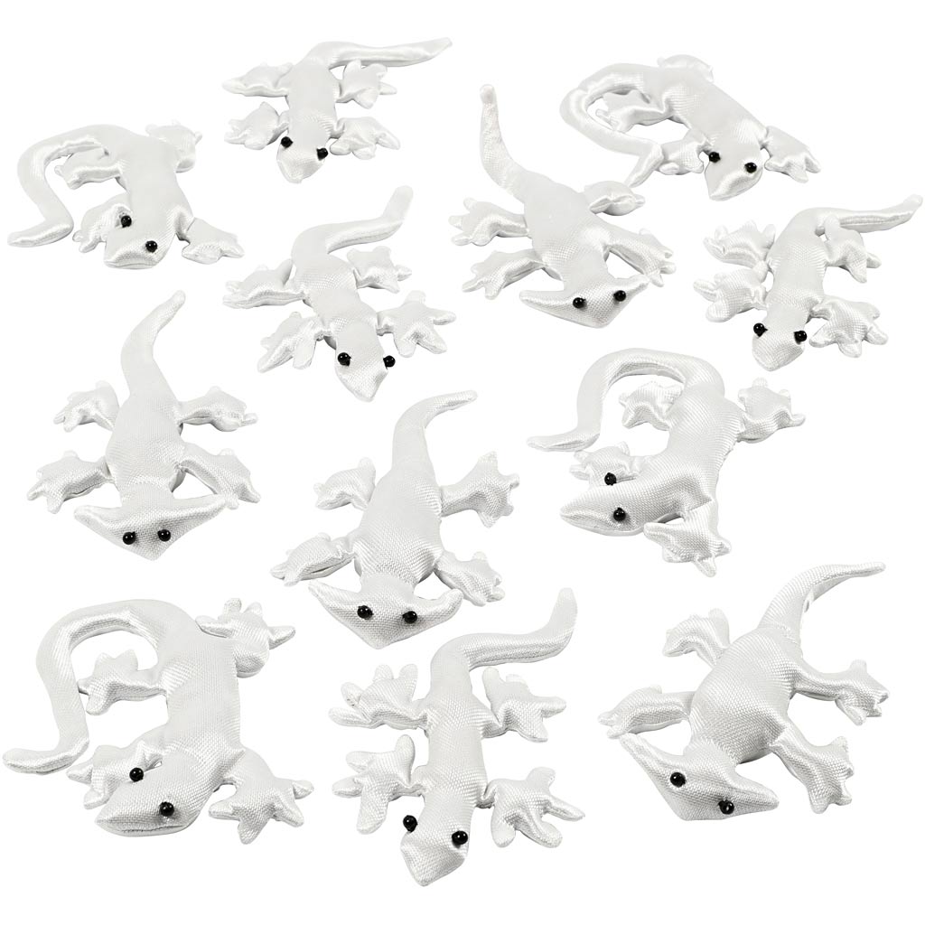 Creativ company creepy-crawly textiel, afm 10-14 cm, wit, 12 stuk 1 doos