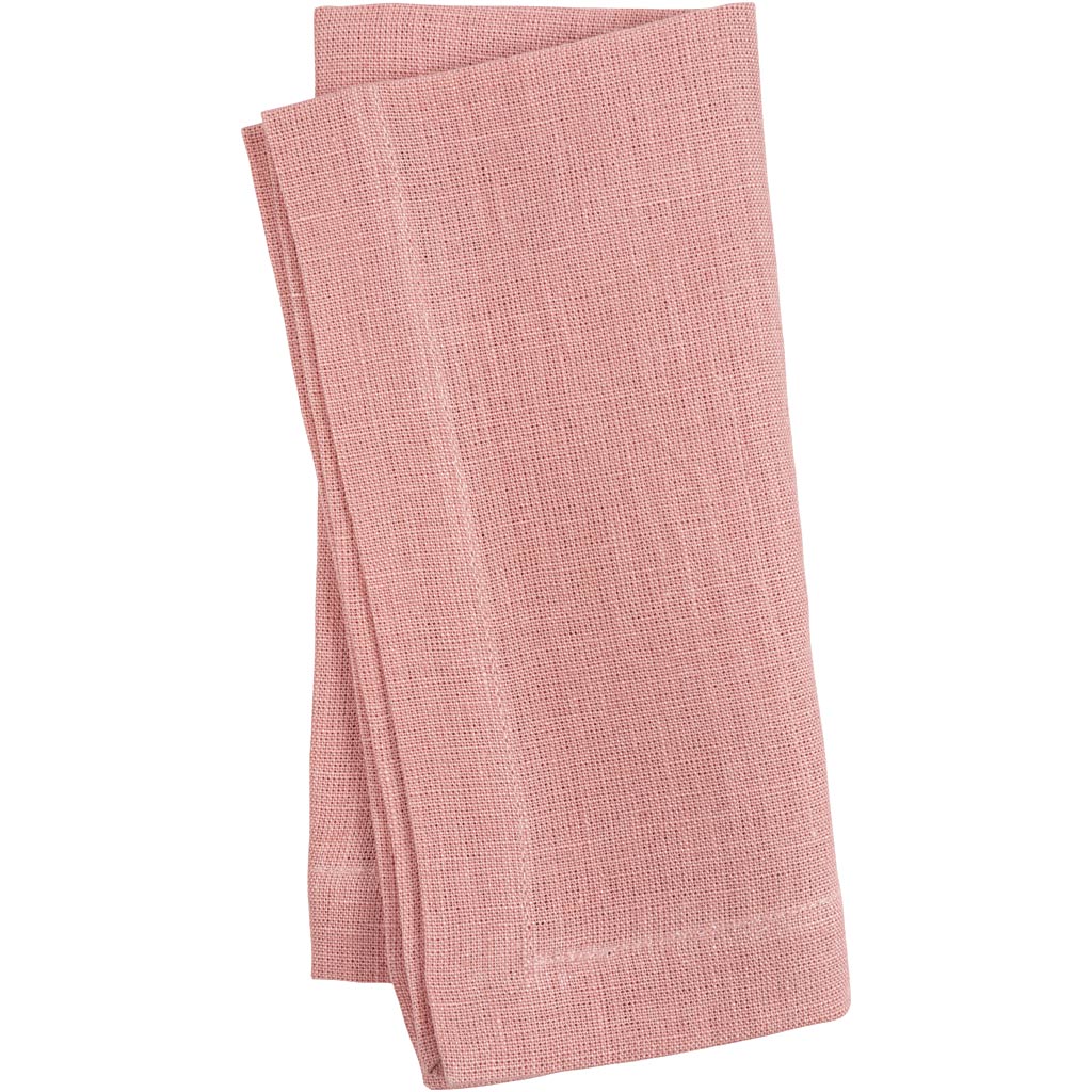 Creativ company stoffen servet, afm 42x42 cm, 185 gr, roze, 2 stuk 1 doos