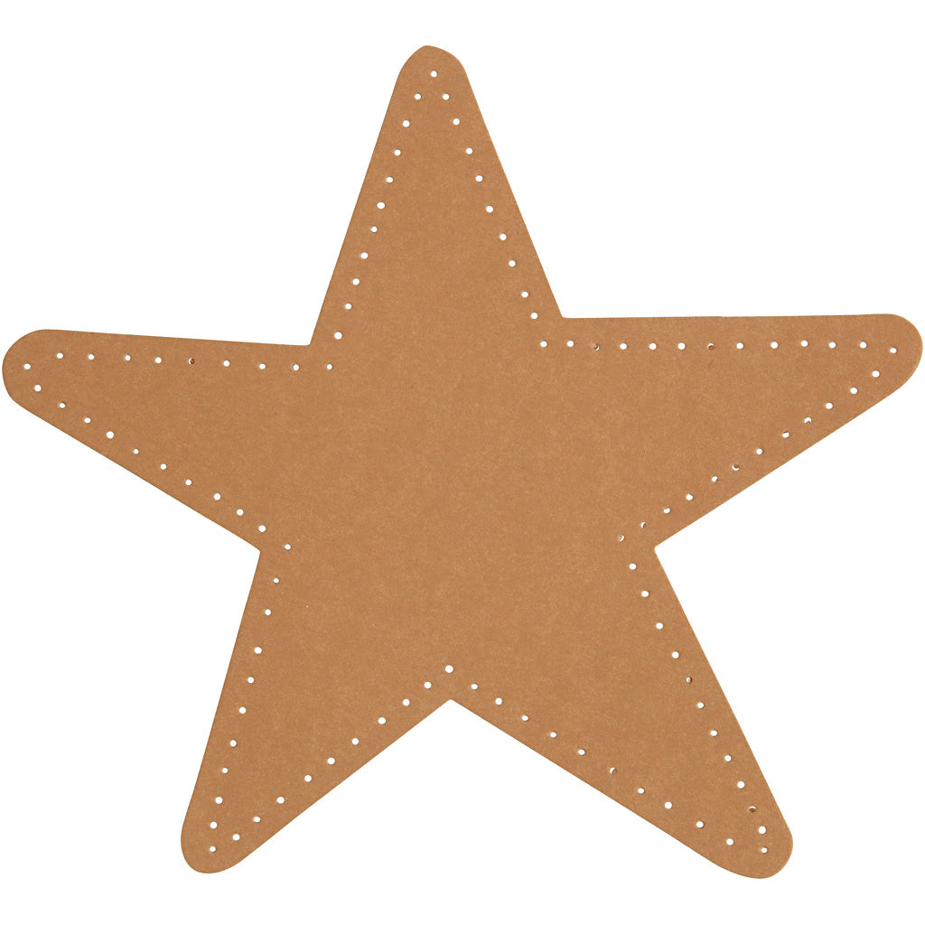 Creativ company ster, d 17 cm, 350 gr, naturel, 4 stuk 1 doos