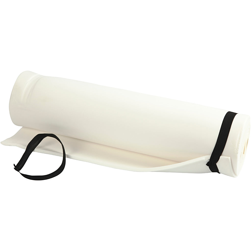 Creativ company slaapmat, l: 180 cm, b: 50 cm, dikte 6 mm, wit, 1 stuk