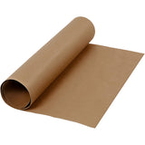 Faux Leather Papier Donkerbruin, 1mtr.
