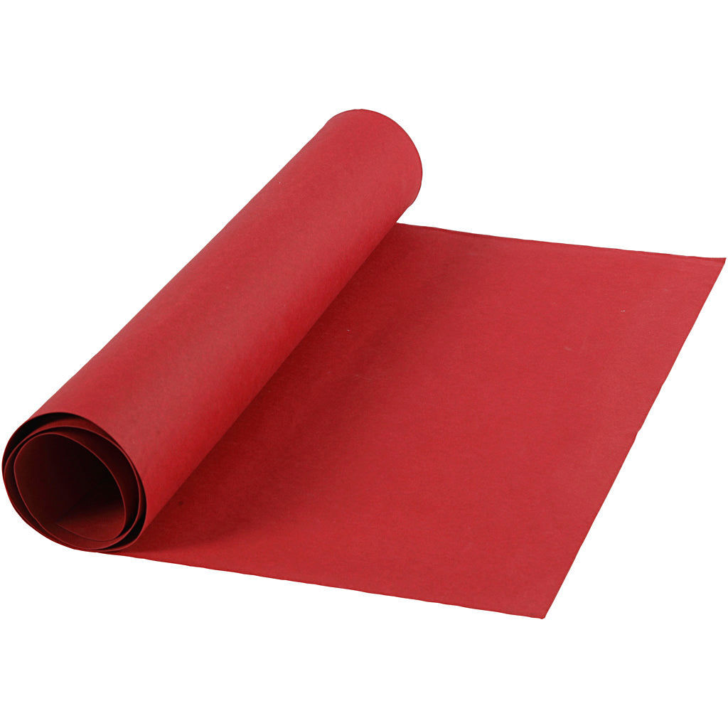 Creativ company faux leather papier, b: 50 cm, unikleurig, 350 gr, rood, 1 m 1 rol