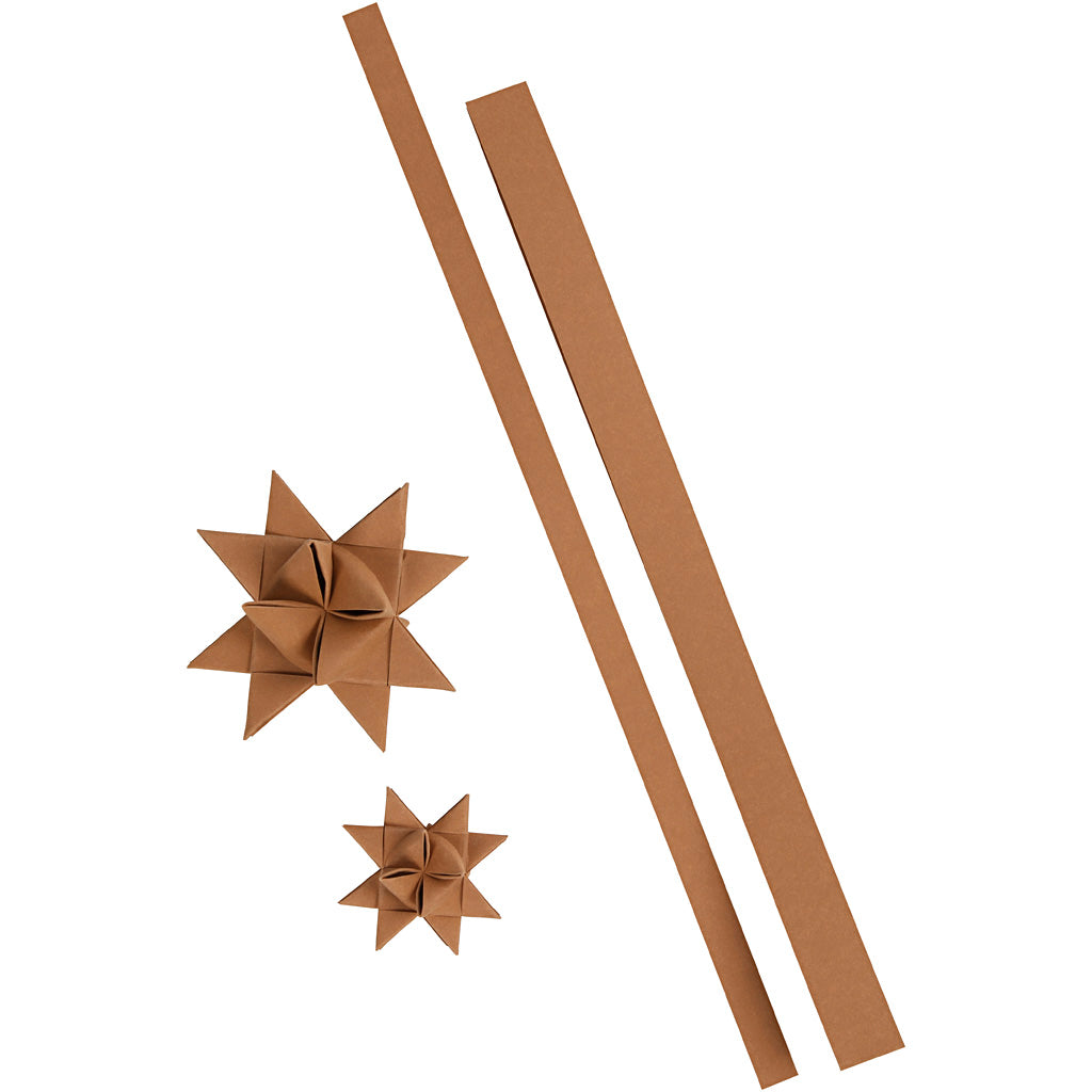 Creativ company sterstroken, l: 44+78 cm, b: 15+25 mm, 350 gr, beige, 24 stroken 1 doos