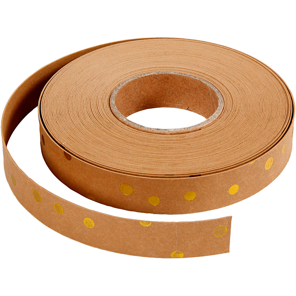 Creativ company vlechtstroken, b: 15 mm, dikte 0,55 mm, lichtbruin, 9,50 m 1 rol