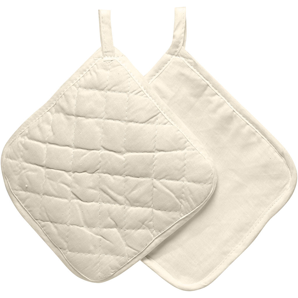 Creativ company pannenlappen, afm 20x20 cm, 115 gr, licht naturel, 4 stuk 1 doos