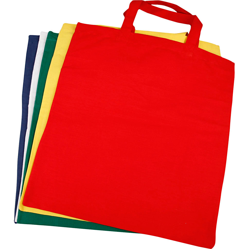 Creativ company draagtas , afm 38x42 cm, 135 gr, diverse kleuren, 5 stuk 1 doos