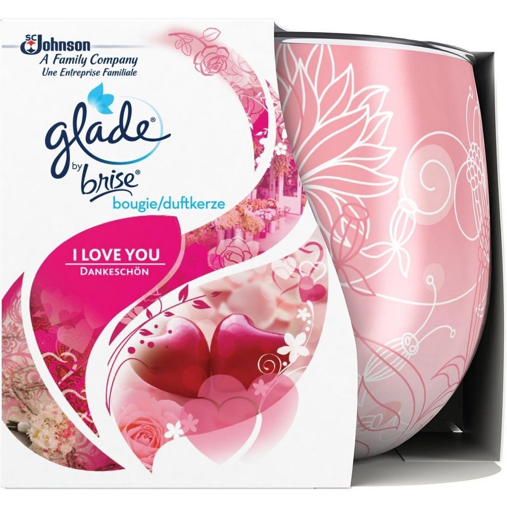 Brise glade by i love you geurkaars in decoratief glazen potje 120gr.