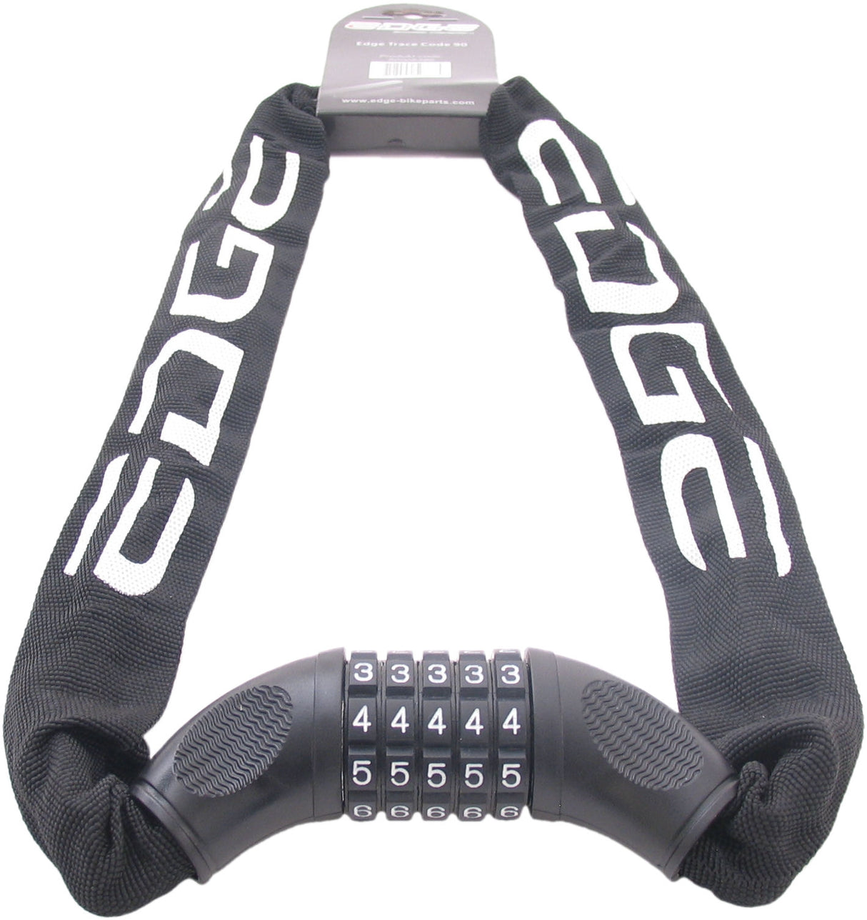 Kettingslot met code Edge Trace Code 90cm - zwart