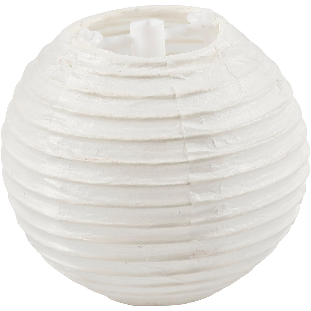 Creativ company papieren lamp, rond, d 7,5 cm, wit, 10 stuk 1 doos