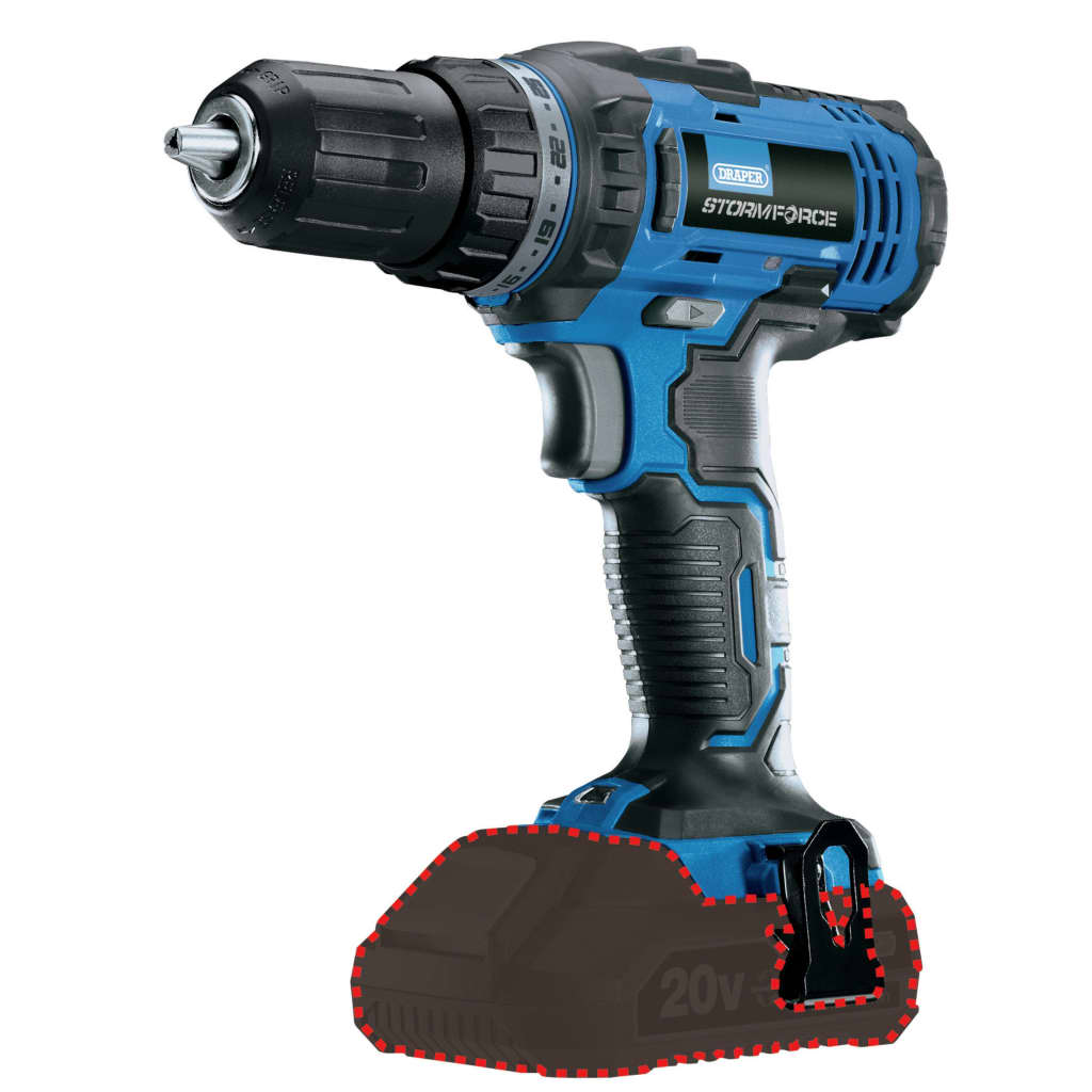Draper tools boor zonder accu storm force 20 v 35 nm