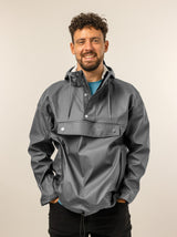 Mirage regenjas rainfall closed jacket - maat l - gemaakt van polyester soft touch - earl grey