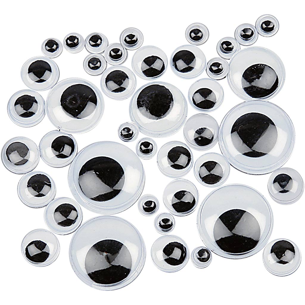 Creativ company wiebelogen, zelfklevend, d 6-20 mm, 1100 div 1 doos