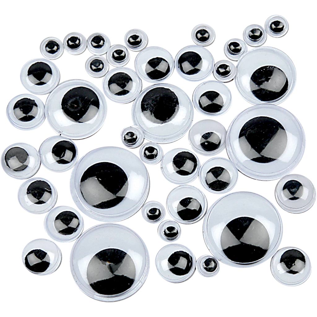 Creativ company wiebelogen, niet zelfklevend, d 6-20 mm, 1100 div 1 doos