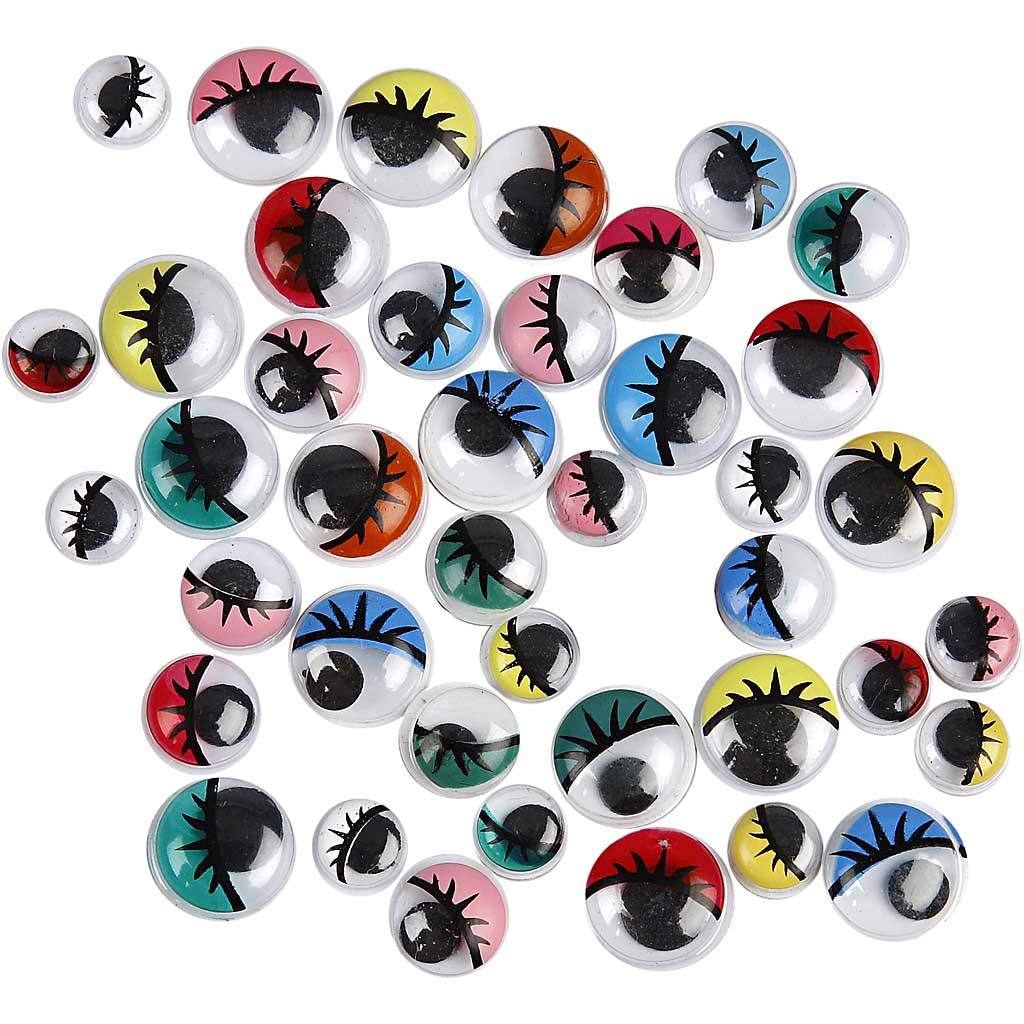 Creativ company wiebelogen, niet zelfklevend, d 8-12 mm, 36 div 1 doos