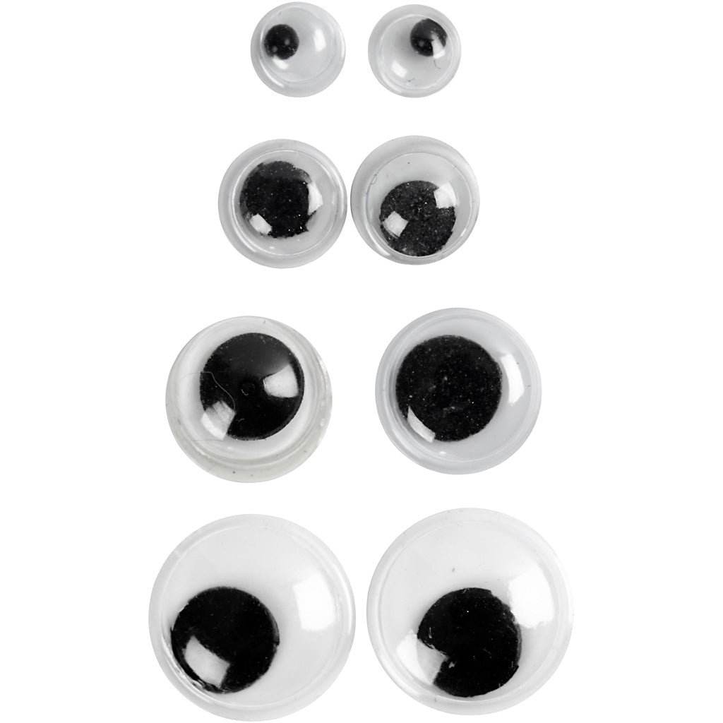 Creativ company wiebelogen, niet zelfklevend, d 4+6+8+10 mm, 40 div 1 doos