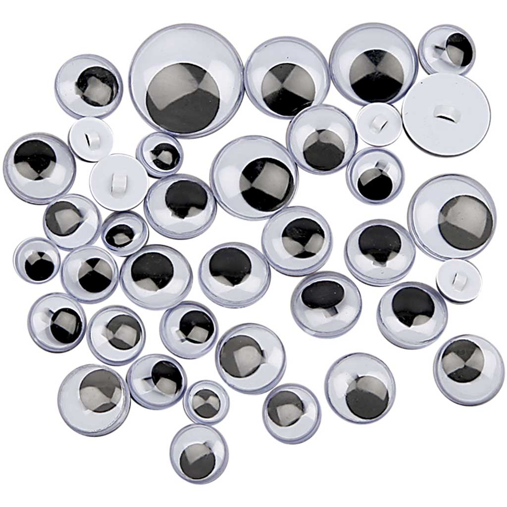 Creativ company wiebelogen, opnaaien, te naaien, d 8-20 mm, 24 div 1 doos