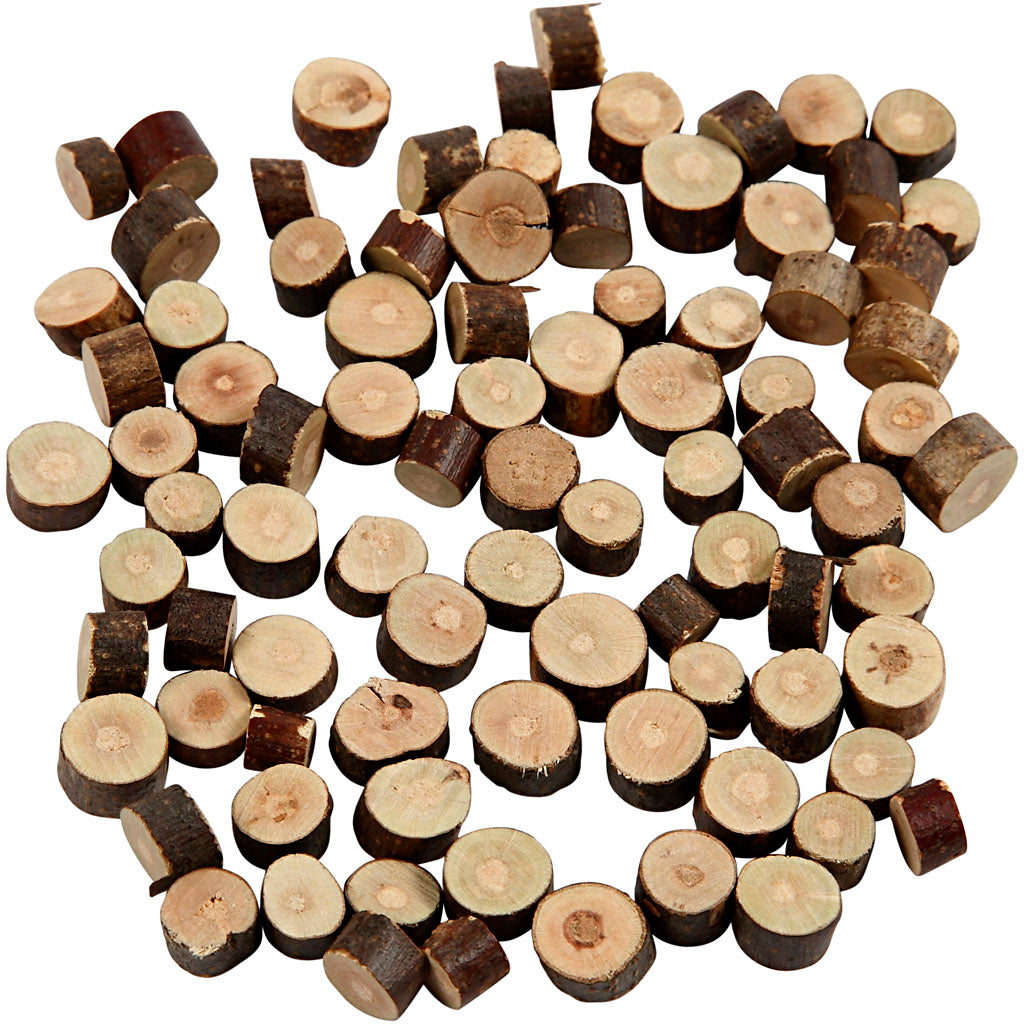Creativ company houtmix, d 7-10 mm, dikte 4-5 mm, 230 gr 1 doos