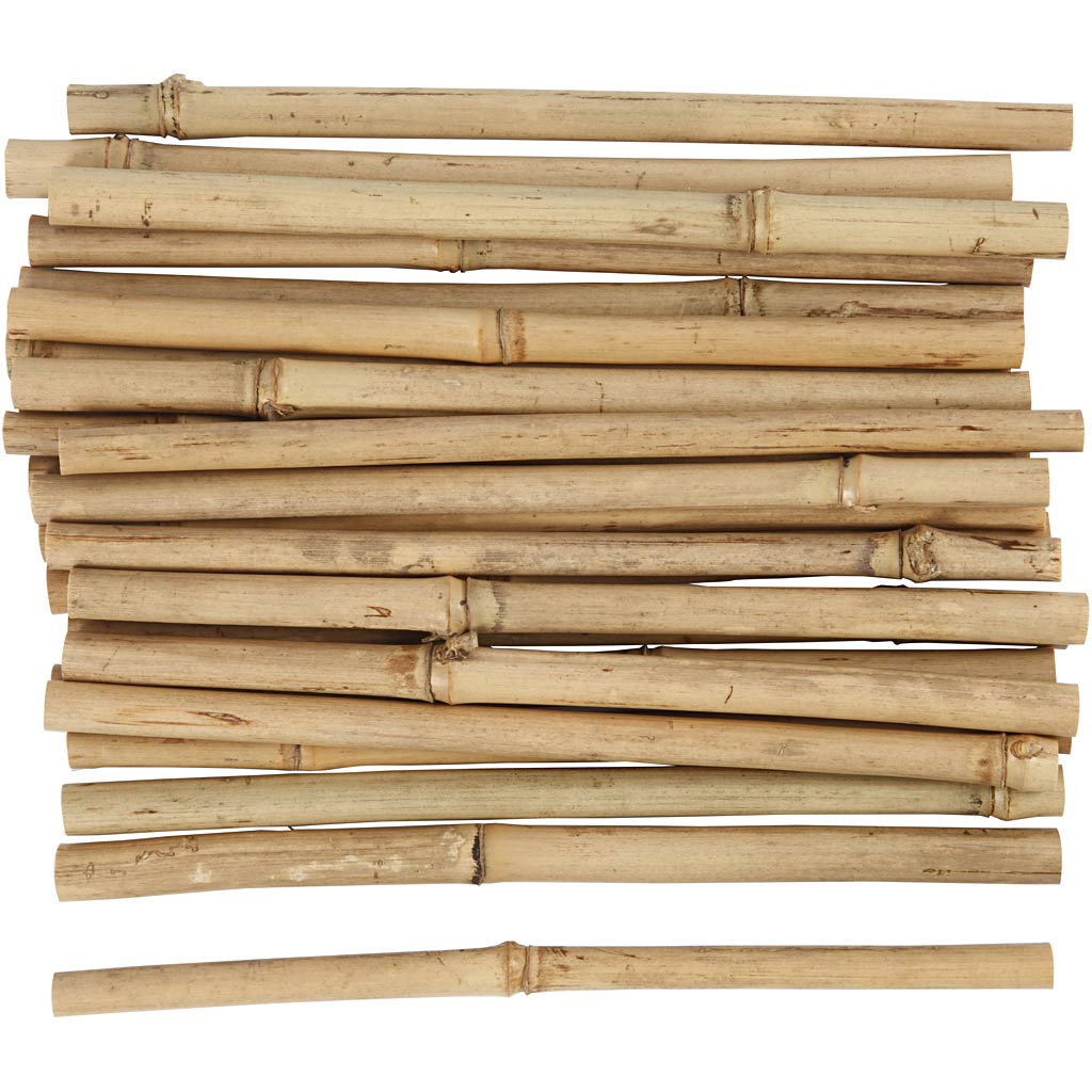 Creativ company stokken van bamboe, l: 20 cm, dikte 8-15 mm, 30 stuk 1 doos