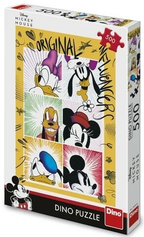 Dinotoys dino puzzel - disney de bende van mickey mouse - 500 stukjes
