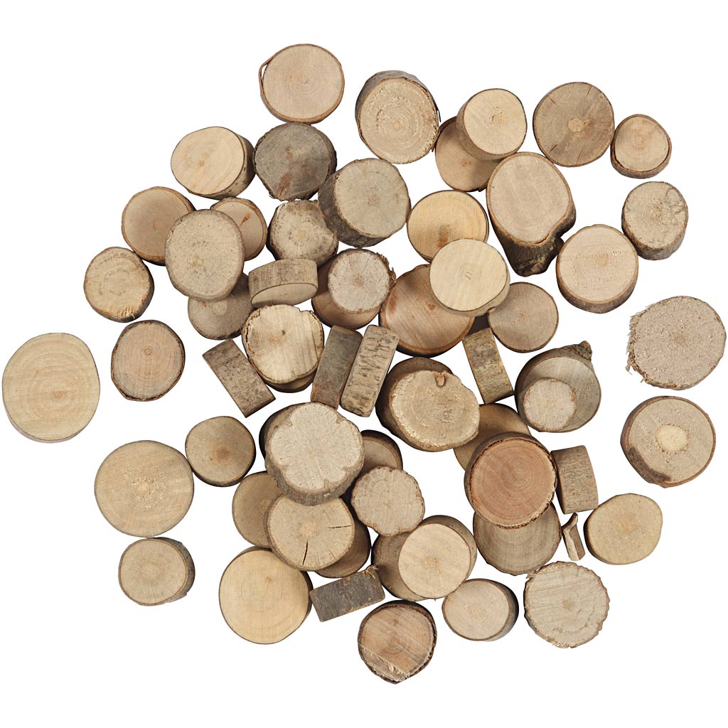 Creativ company houten schijf, d 10-15 mm, 25 gr 1 doos