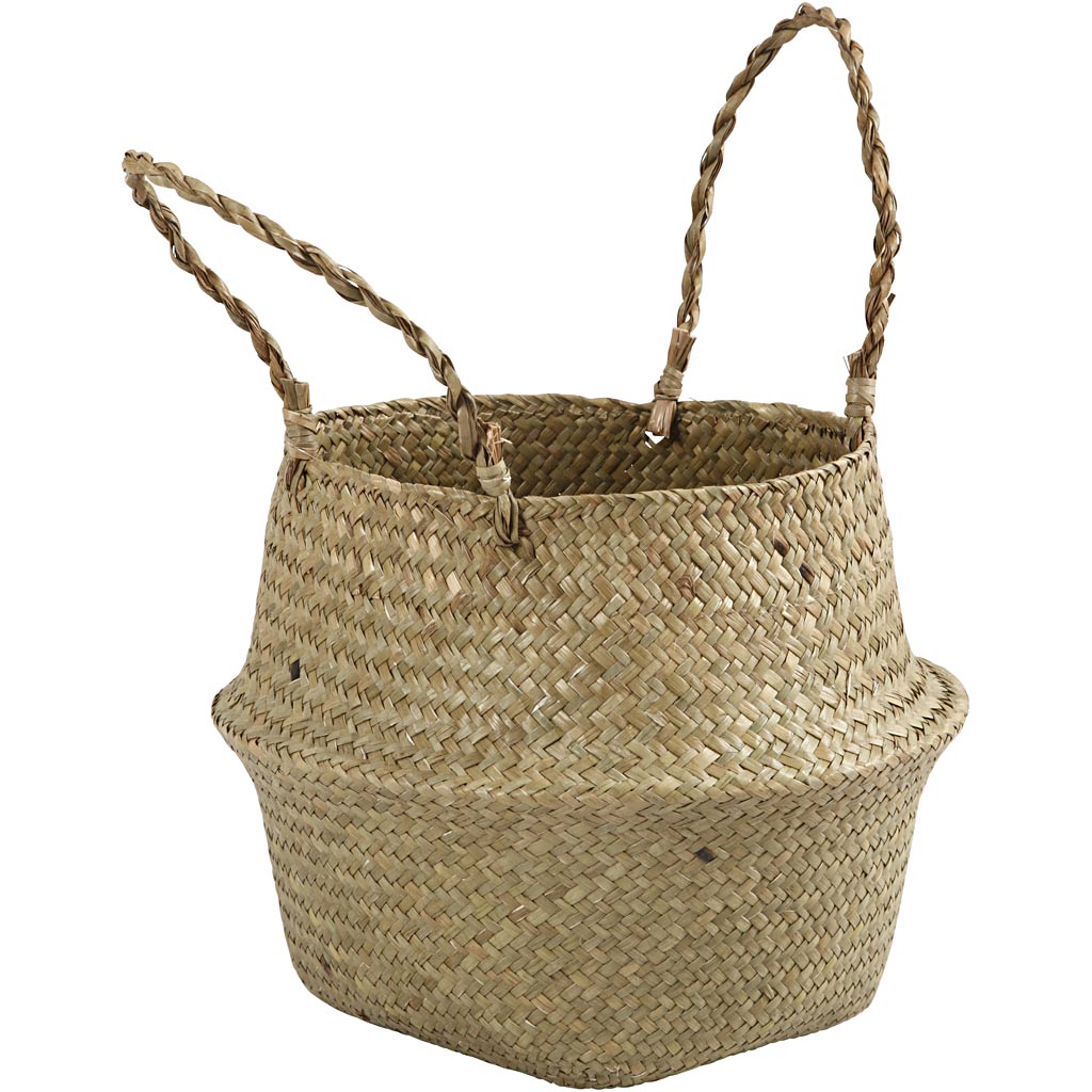 Creativ company mand van zeegras, h: 13 24 cm, d 27 cm, 1 stuk