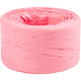 Creativ company papier raffia garen, b: 7-8 mm, lichtroze, 100 m 1 rol
