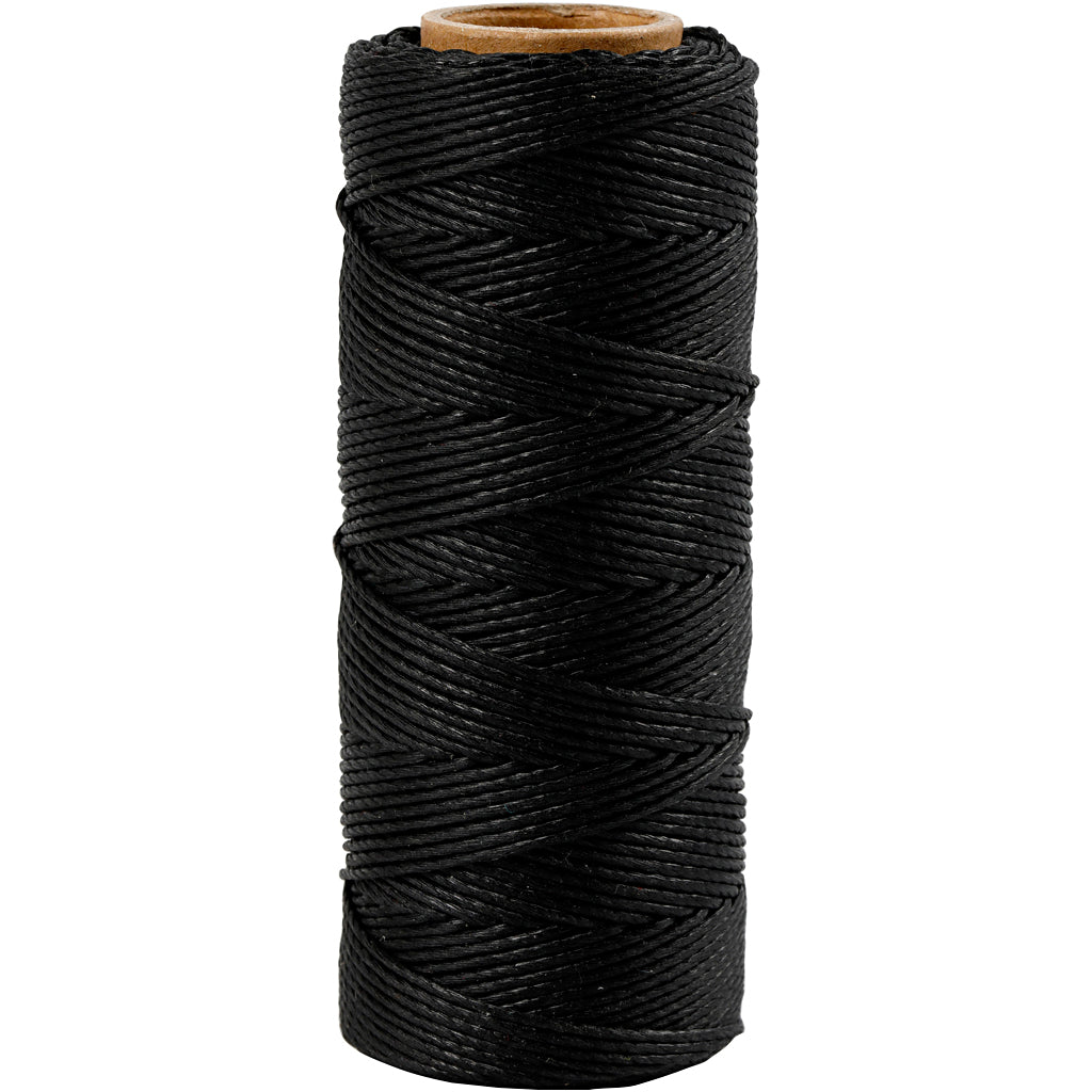 Creativ company bamboekoord, dikte 1 mm, zwart, 65 m 1 rol