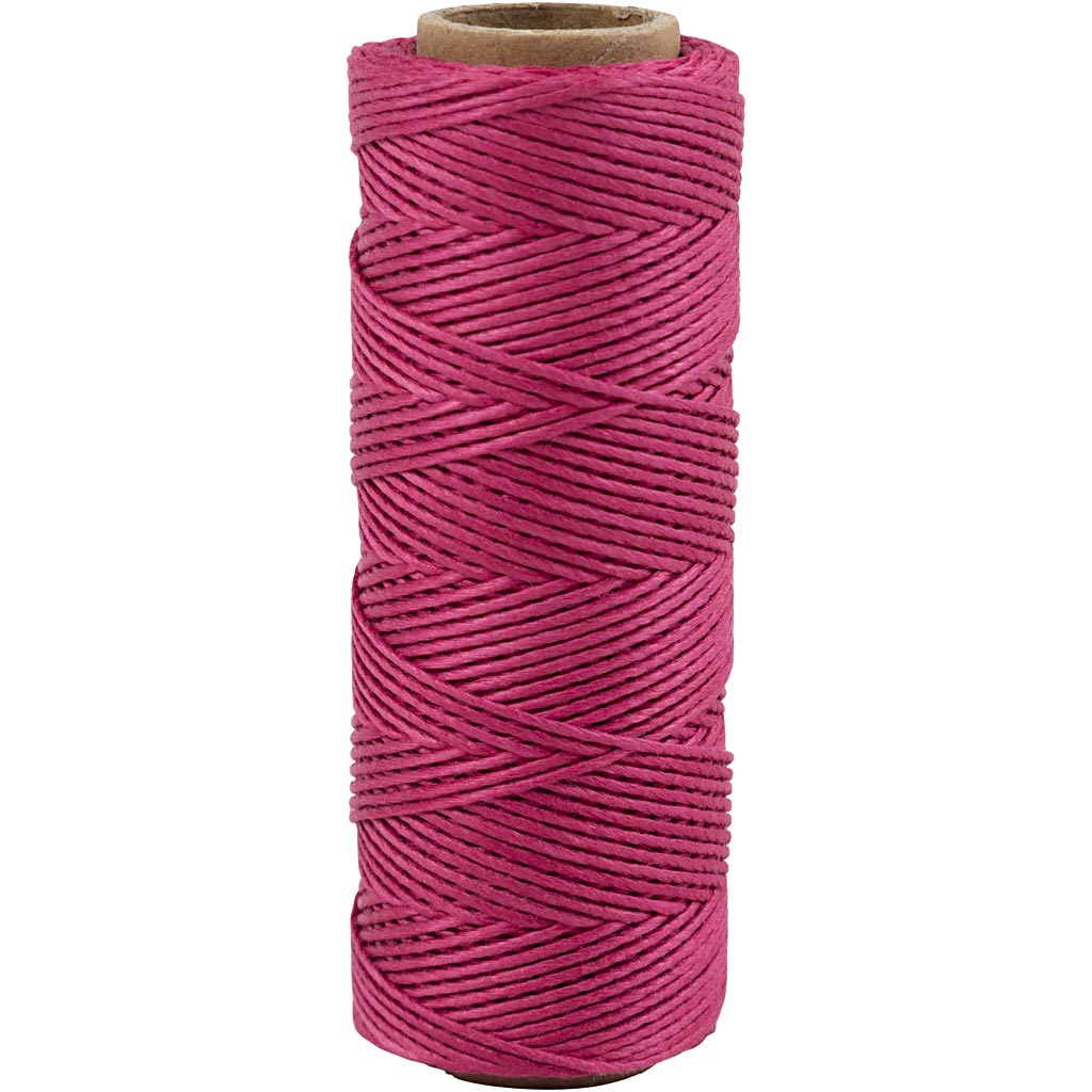 Creativ company bamboekoord, dikte 1 mm, donkerroze, 65 m 1 rol