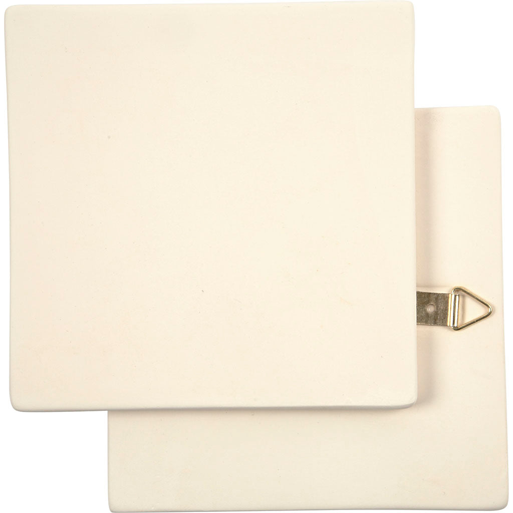 Creativ company kunst tegel, afm 13x13 cm, dikte 7 mm, wit, 1 stuk
