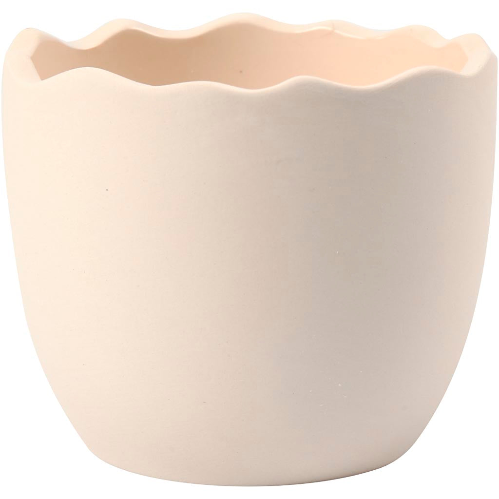 Creativ company bloempot, h: 6,3 cm, d 7,5 cm, wit, 24 stuk 1 doos