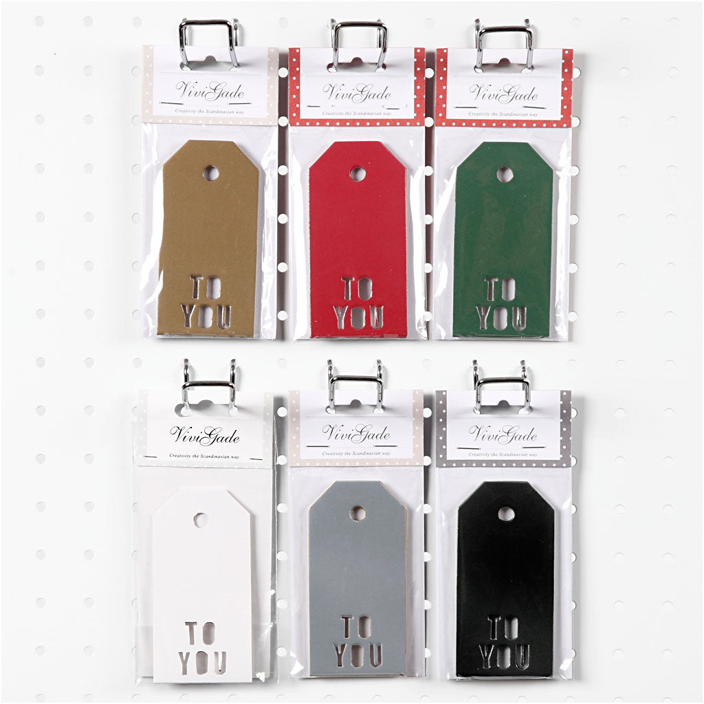 Vivi gade cadeaulabels, to you, afm 5x10 cm, 300 gr, 6x10 doos 1 doos