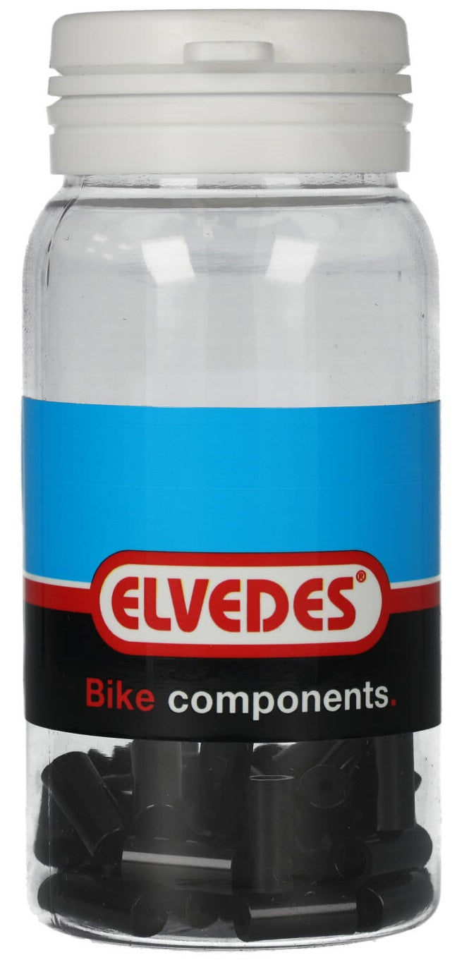 Kabeleindhoedjes voor ot-rs900 elvedes van ø3,65 to ø5.5mm x 12mm - zwart (50 stuks)