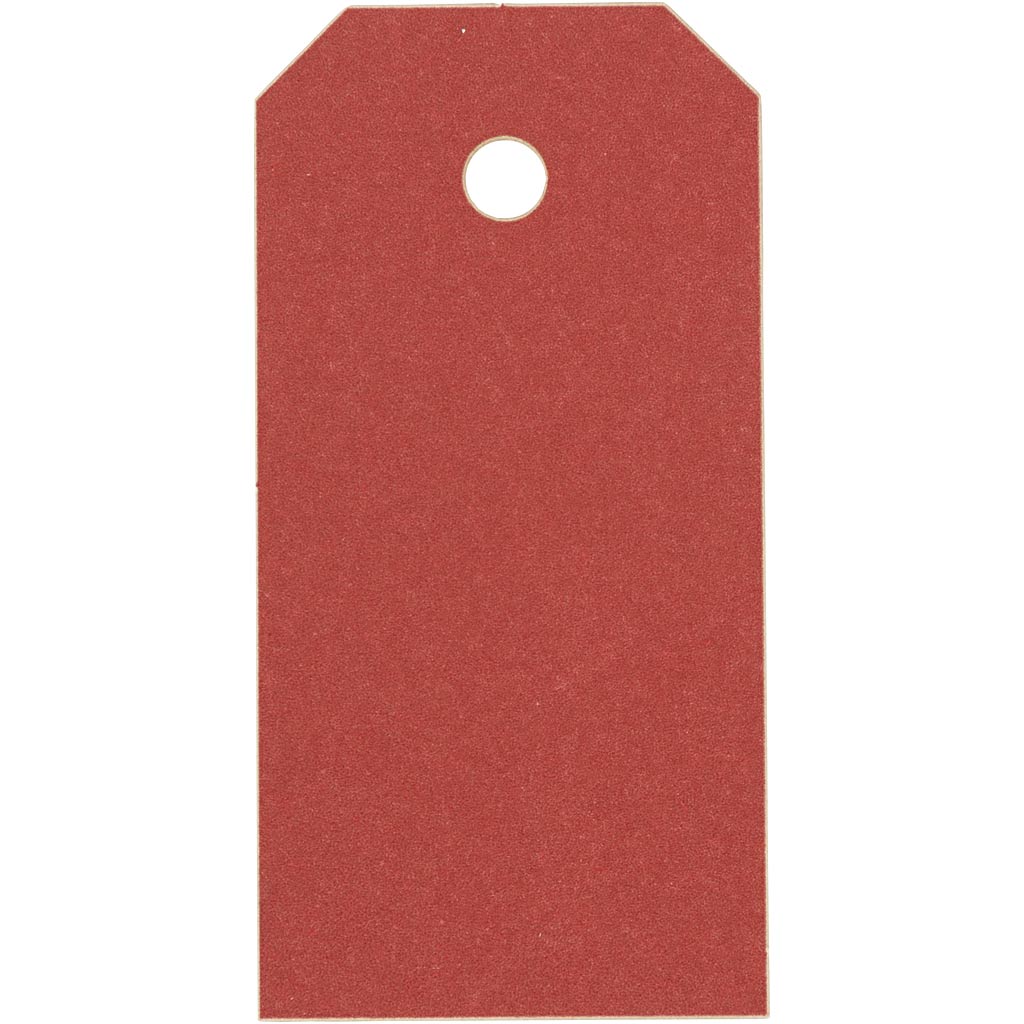 Creativ company manilla-labels, afm 4x8 cm, 250 gr, rood, 1000 stuk 1 doos