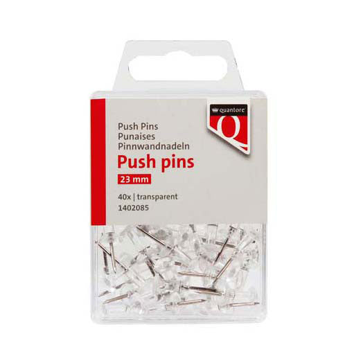 Quantore punaises transparant, 40st.