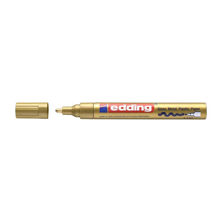 Quantore viltstift edding lakmarker goud